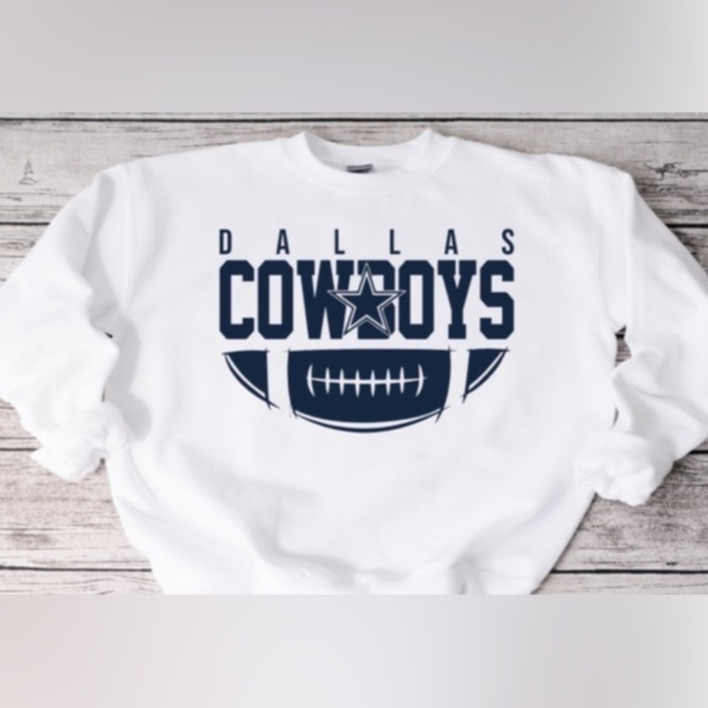 Cowboys Football Logo Crewneck
